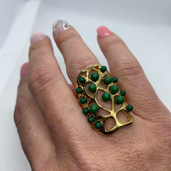 Green Chroma Ring in ION Plated YG Stainless Steel - Picture 7 of 8